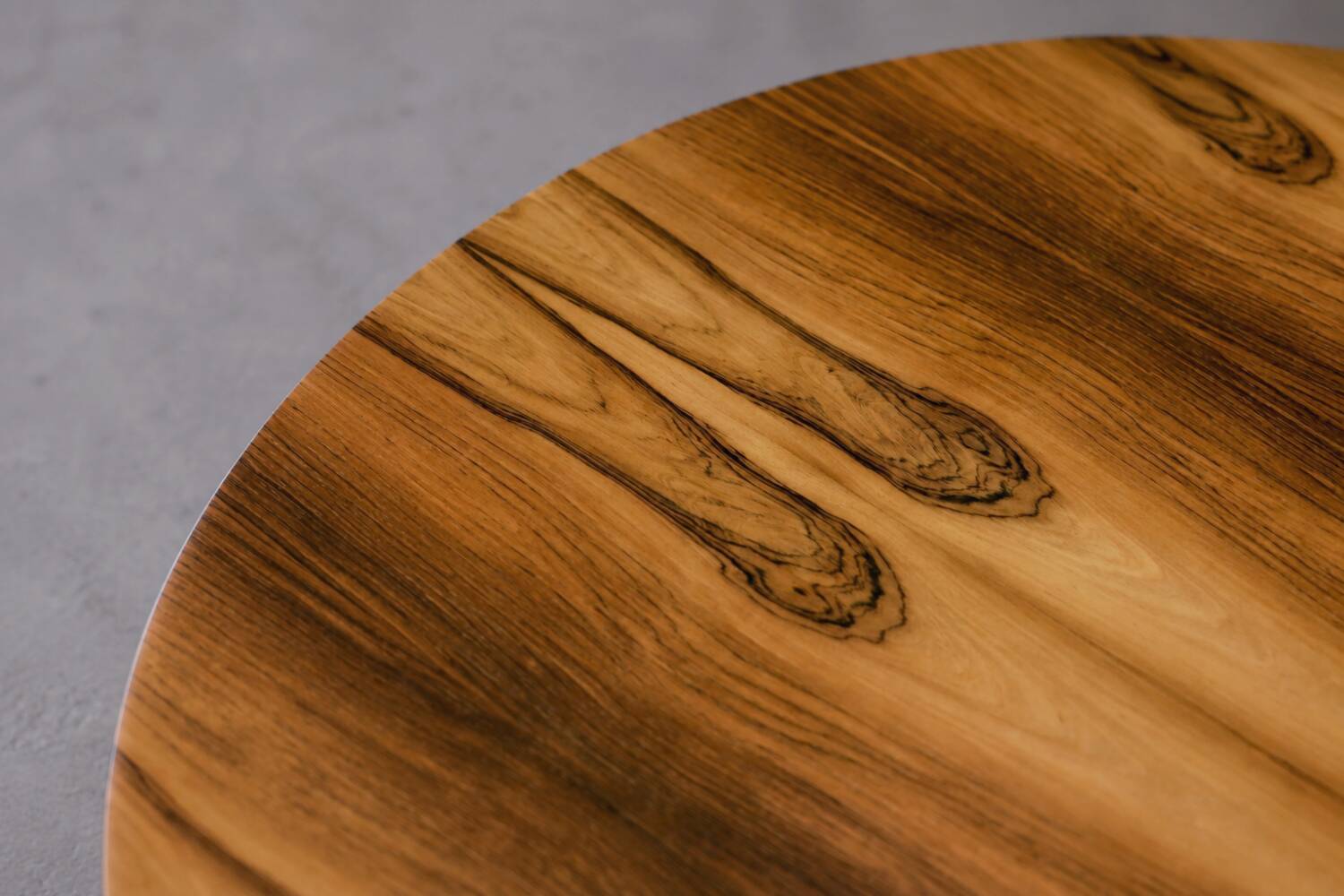 Vintage German Round Rosewood Coffee Table from Ilse Möbel, 1970s