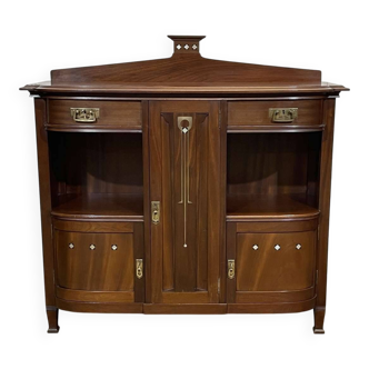 Mahogany sideboard from the Art Nouveau period in the style of Gustave Serrurier-Bovy.