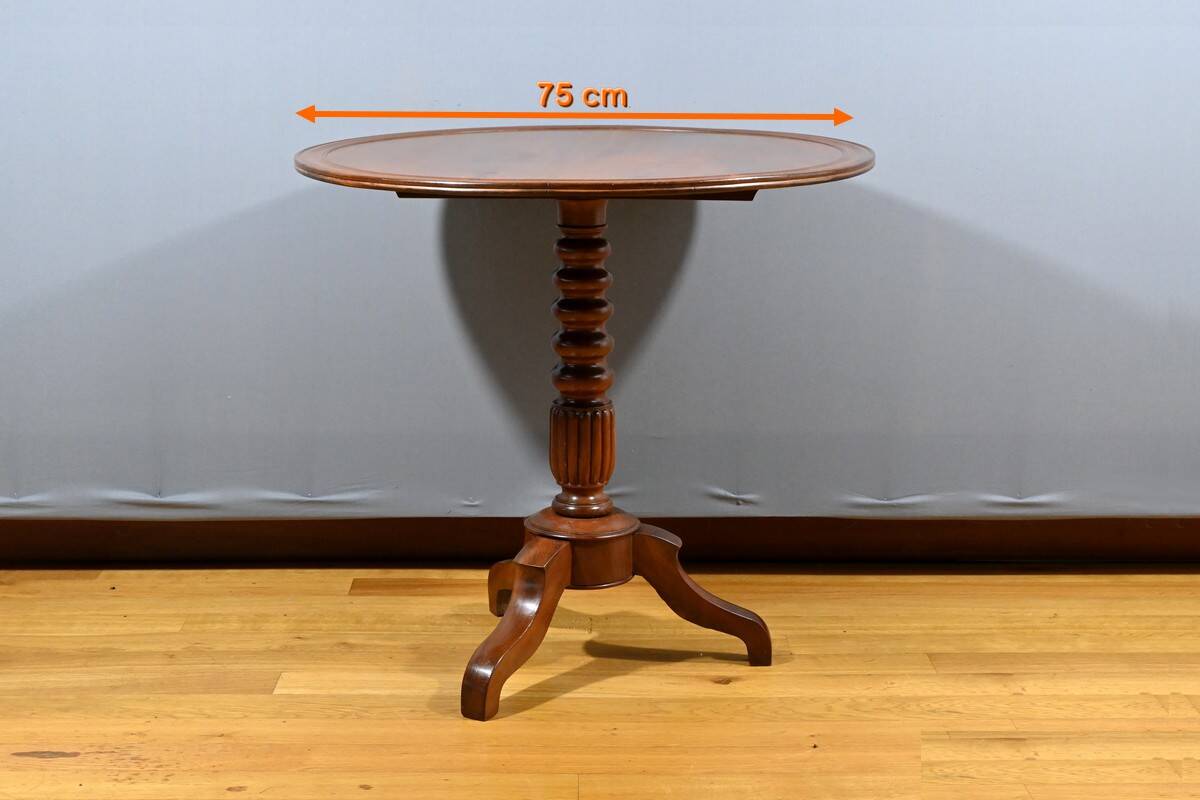 Mahogany System Pedestal Table, Louis Philippe Period – Mid-19th Century
