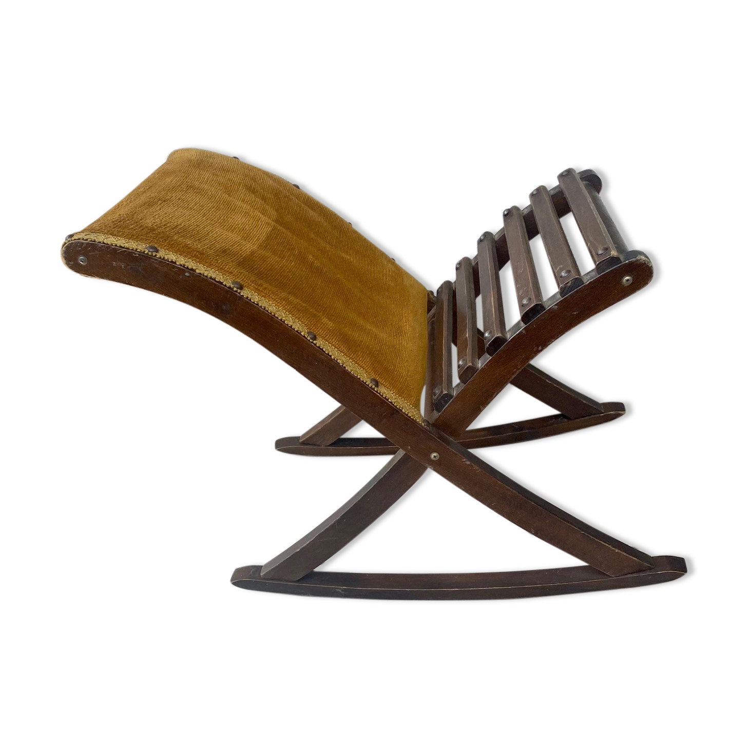 Vintage rocking footrest
