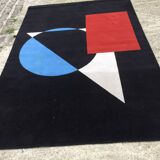 Art Deco rug made in France in 1960, in very good condition