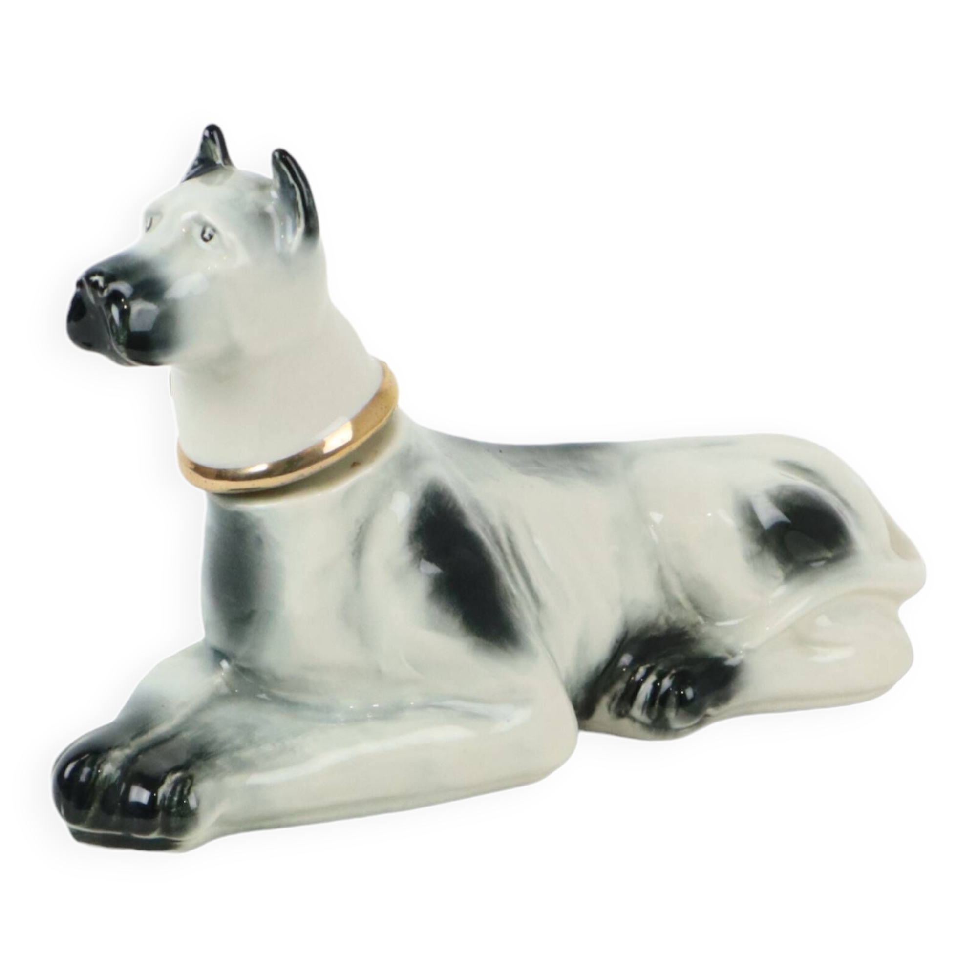 Beautiful Vintage Danish Dog Carafe James Beam Distilling Porcelain 1976