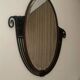Art deco wrought iron mirror