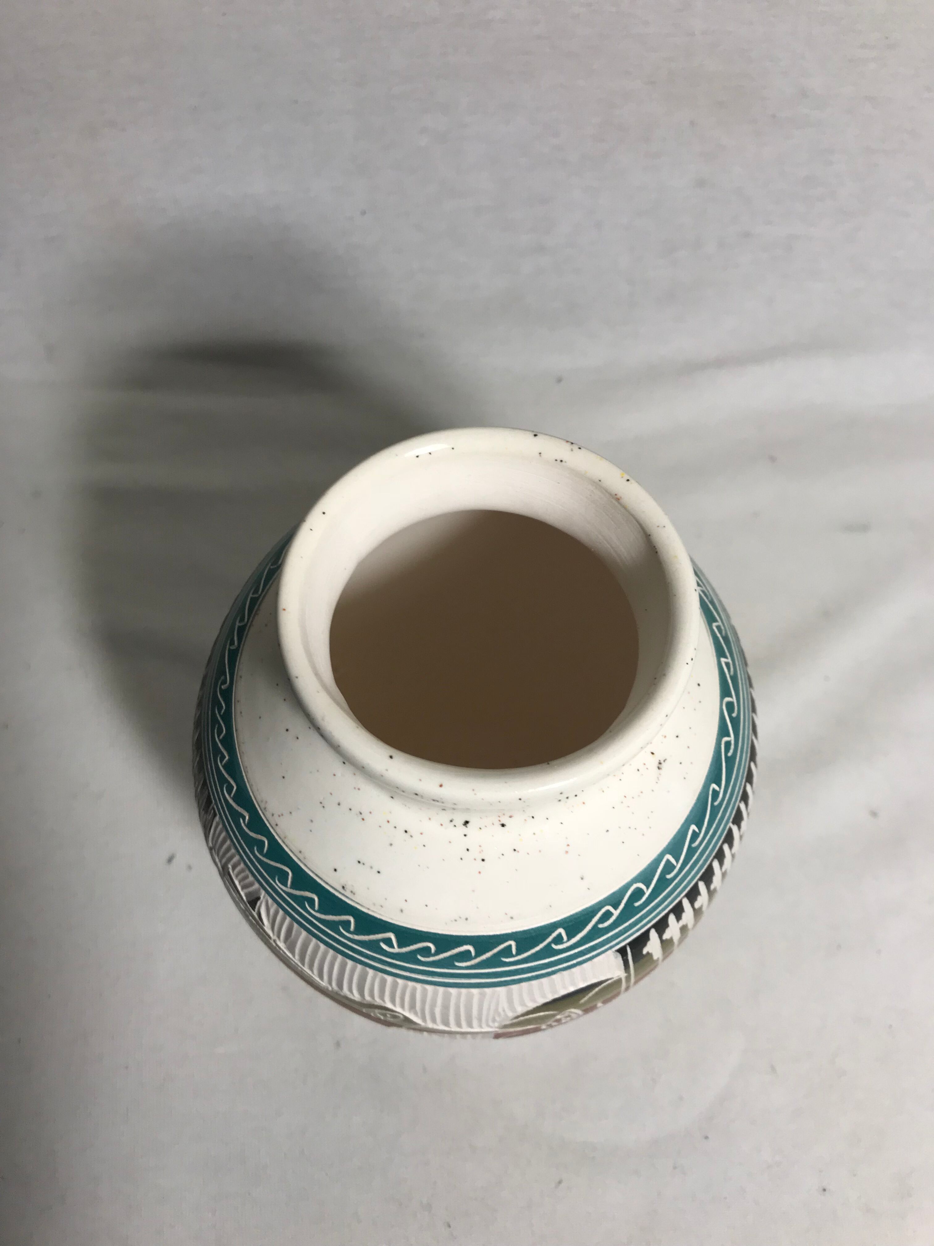 Old glazed ceramic vase