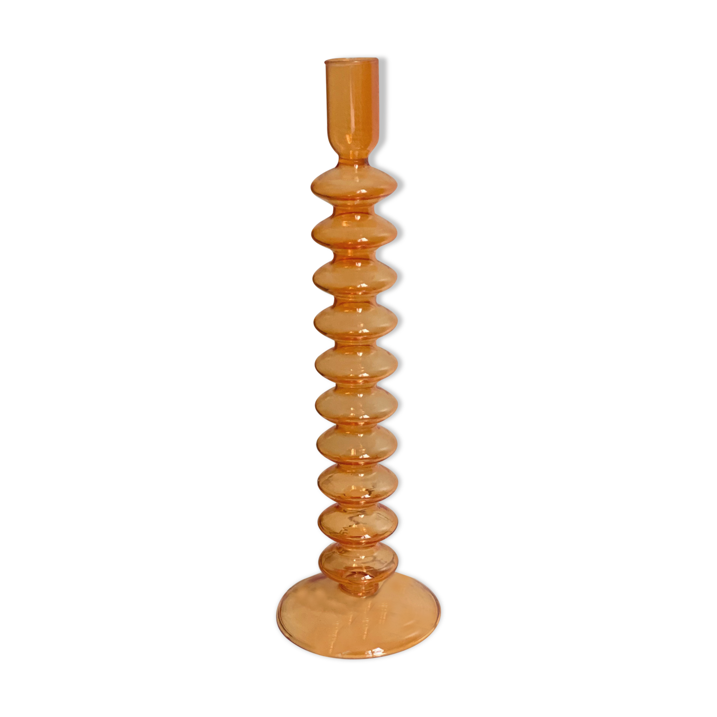 Candlestick candlestick design retro orange