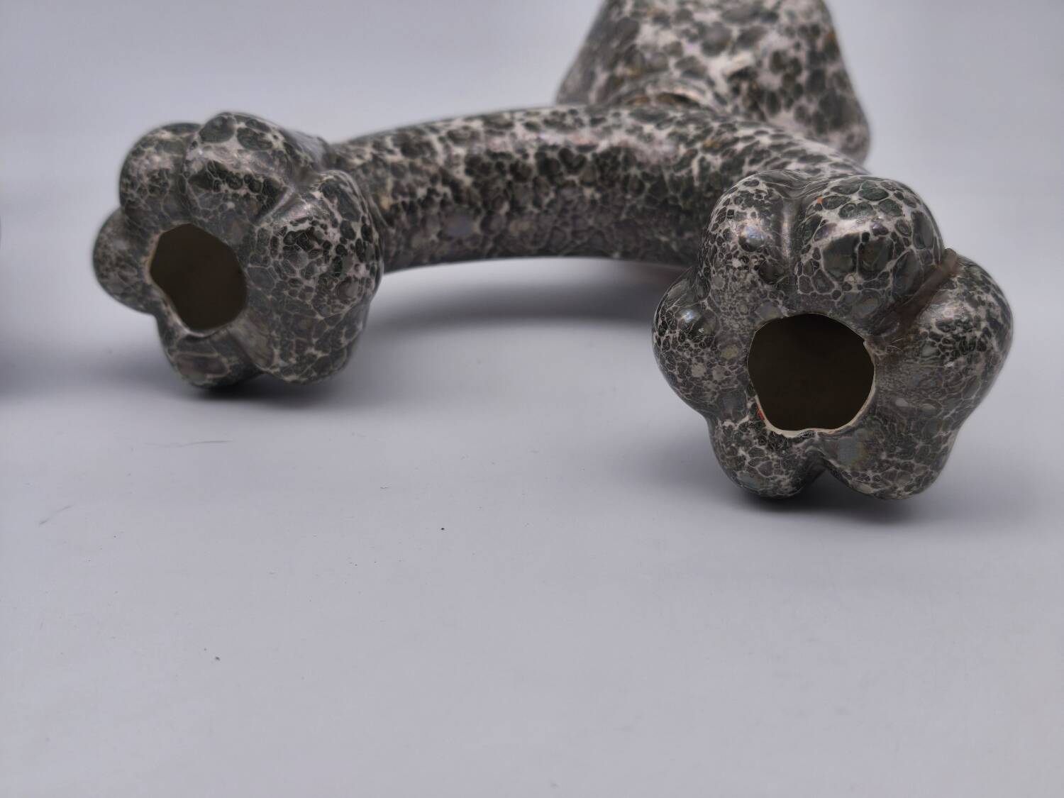 Art pottery candlesticks from Gien