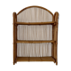 Rattan wall shelf
