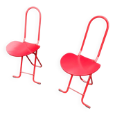 Chaises pliantes de Gastone Rinaldi pour Thema, années 1970, lot de 2