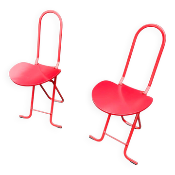 Folding chairs by Gastone Rinaldi for Thema, 1970s, set of 2