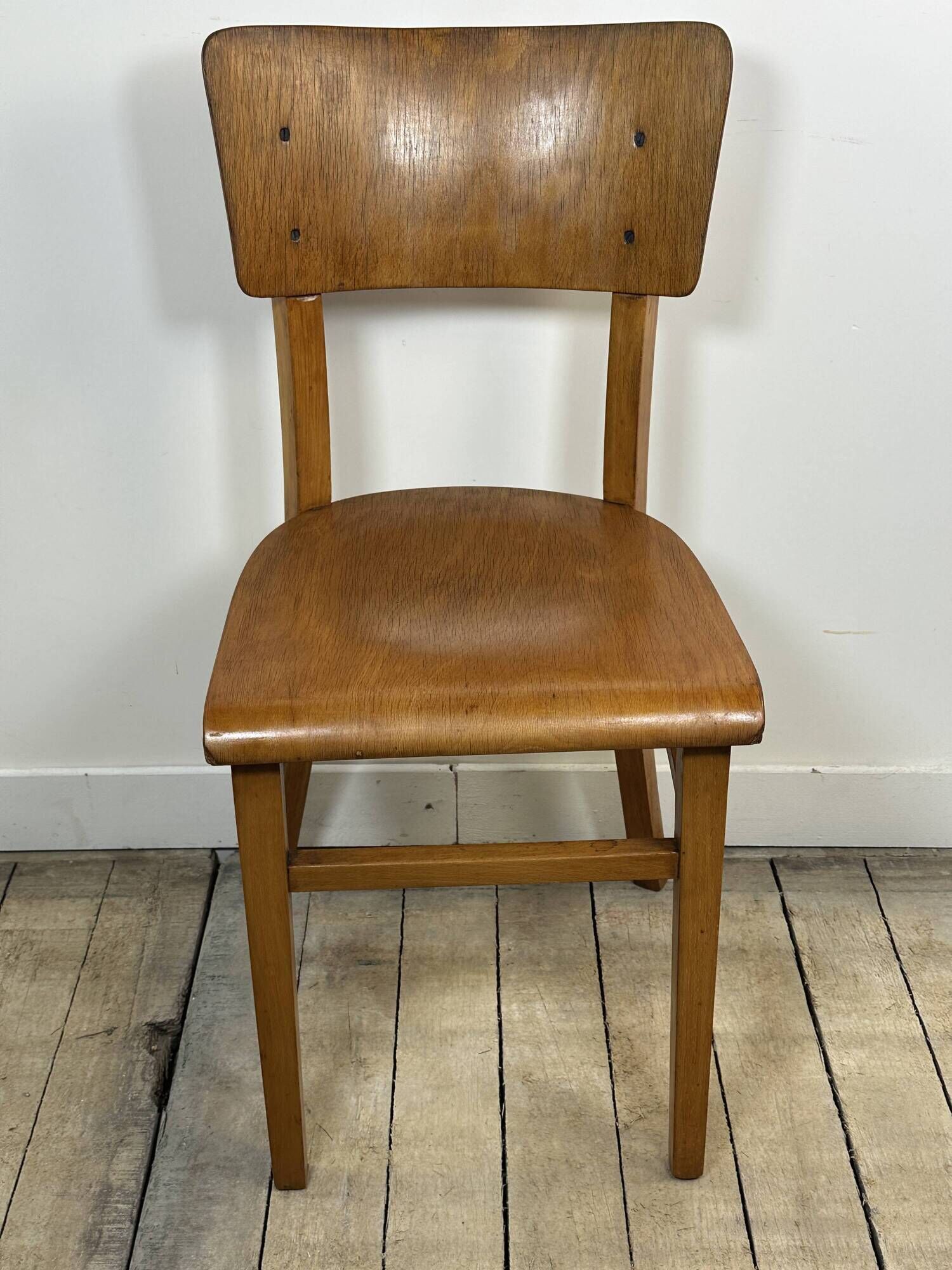 Lot de 6 chaises Bistrot Thonet vintage en bois 1960'S