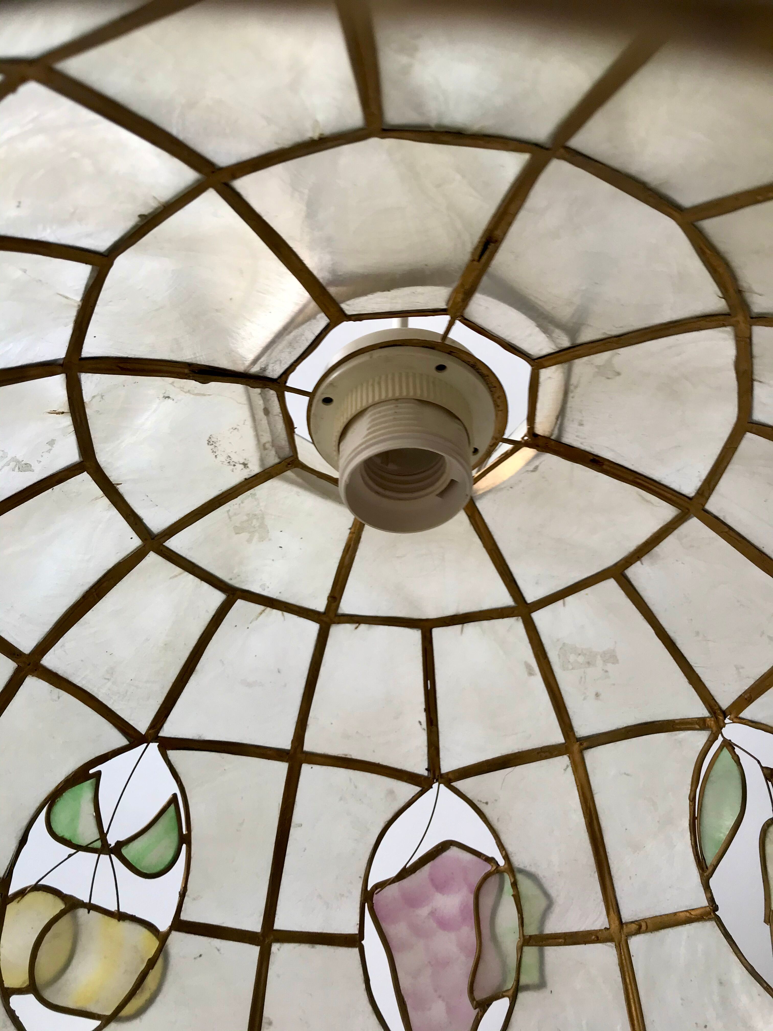 Mother-of-pearl suspension fruits 60s