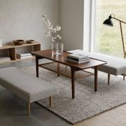 Scandinavian coffee table in rosewood, circa 1950-60.