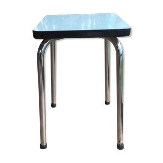Vintage green water formica stool