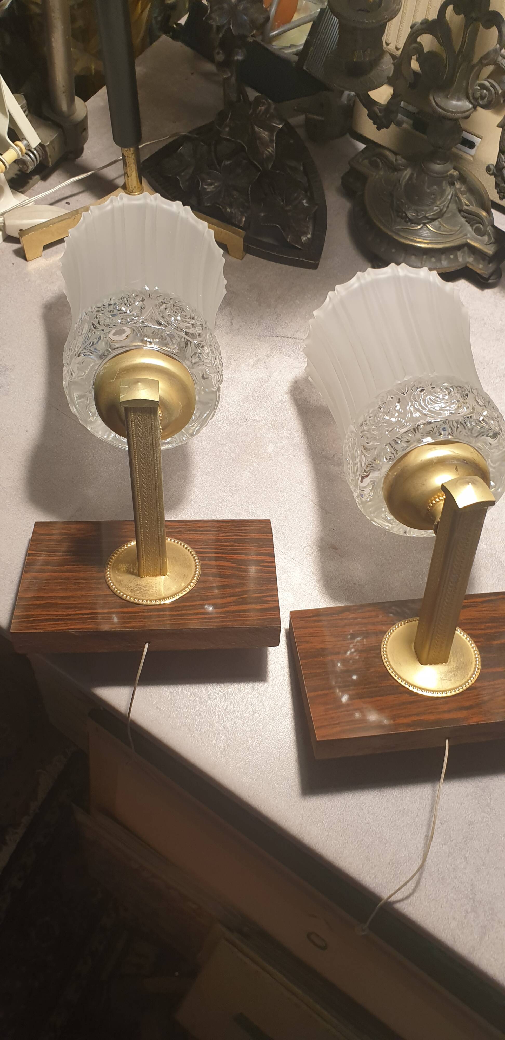 Pair of Art Deco wall lights