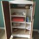 Small art deco cabinet from the 1930s in white burl wood