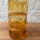 Caramel blown glass vase