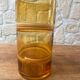 Caramel blown glass vase