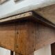 Vintage marble and wood toilet table