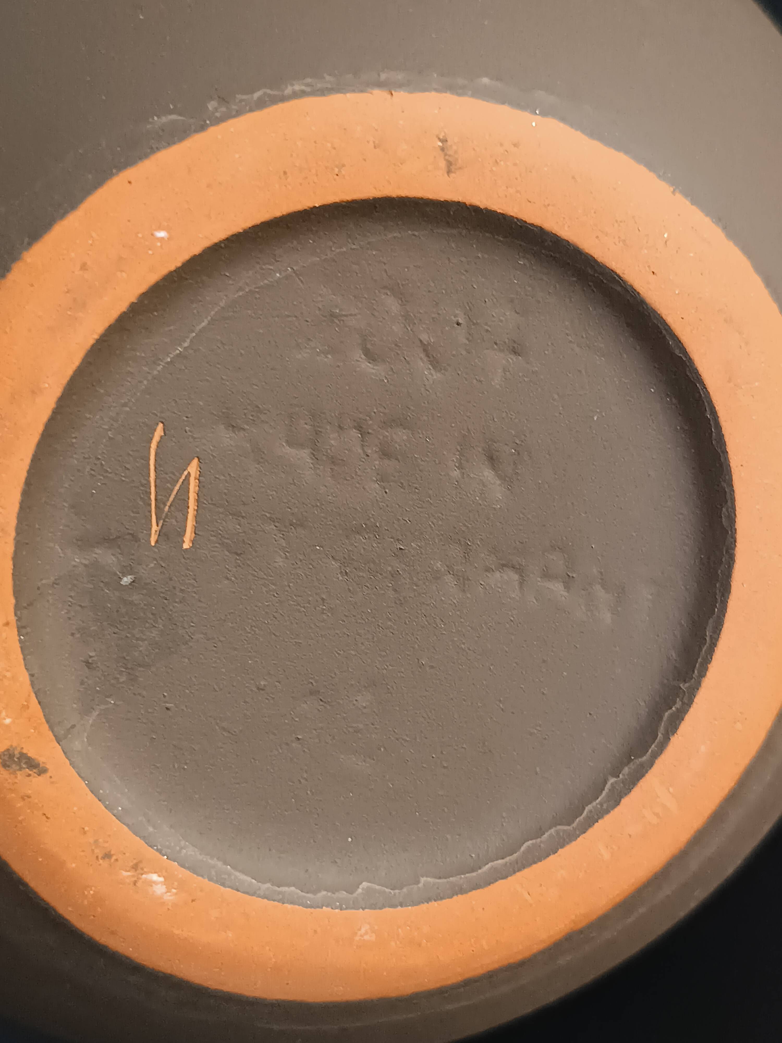 German terracotta vase Hanns Welling, Ernst Borens, 1960