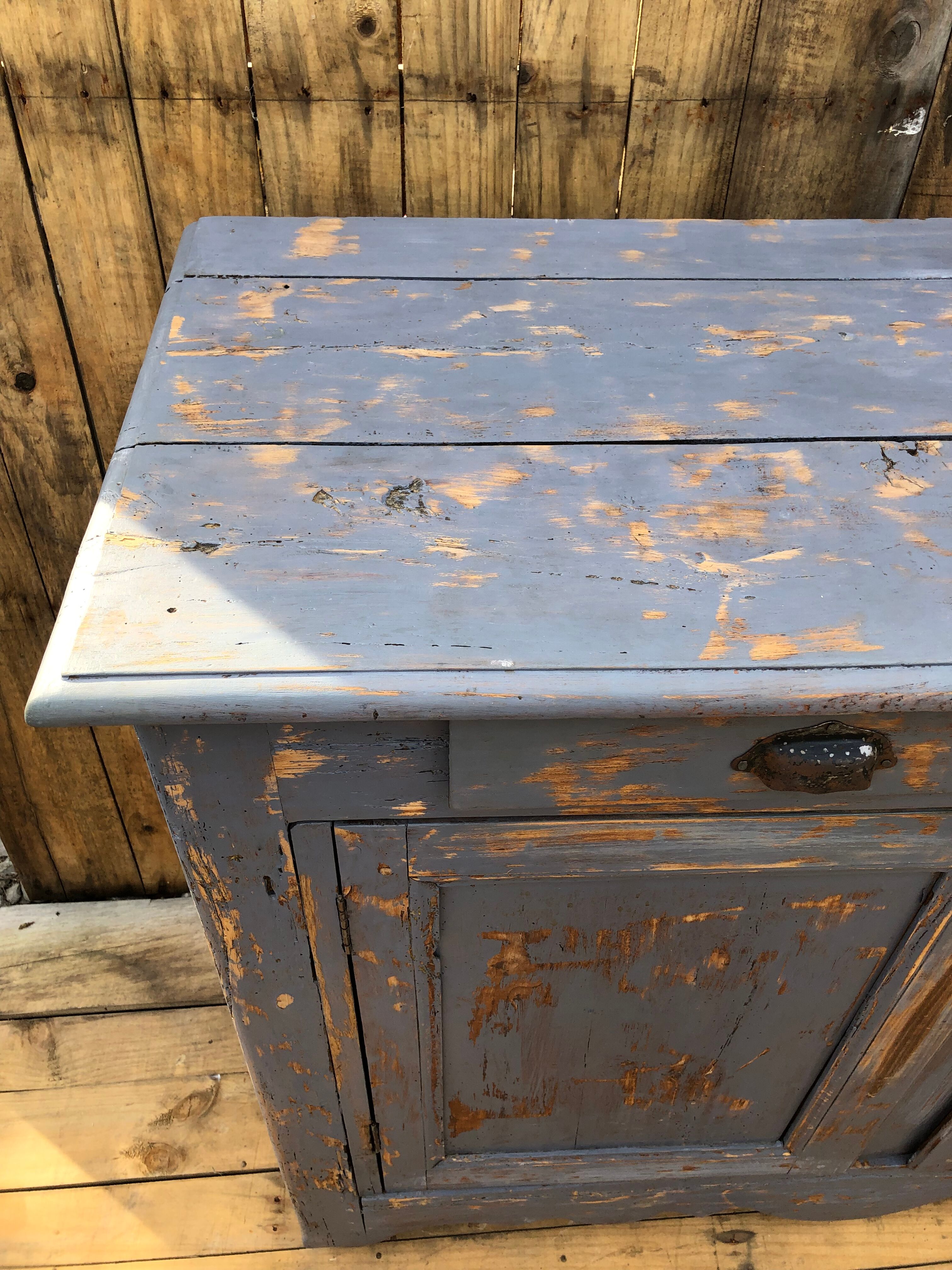 Low sideboard in solid wood