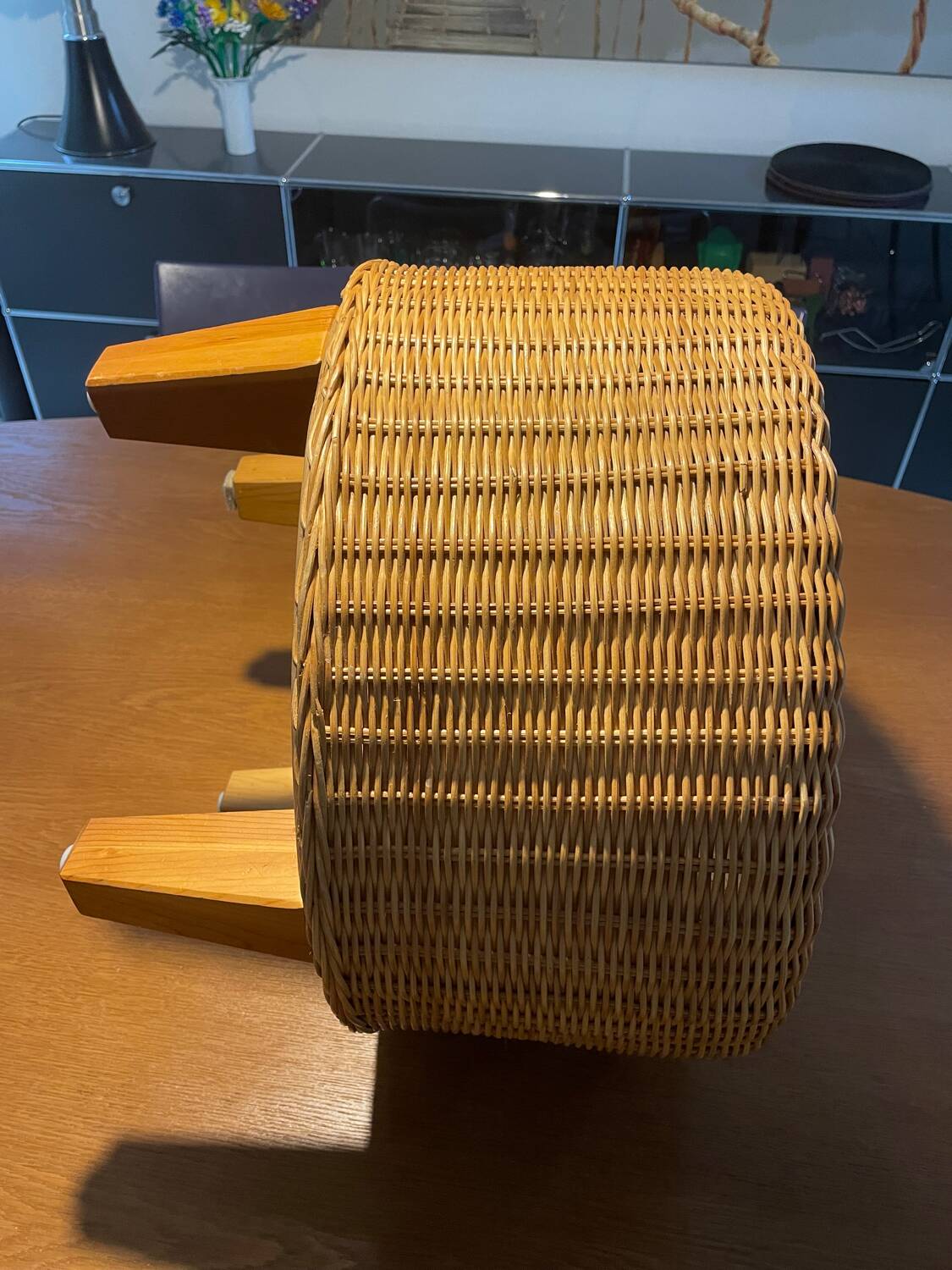 IKEA Dalby rattan stool