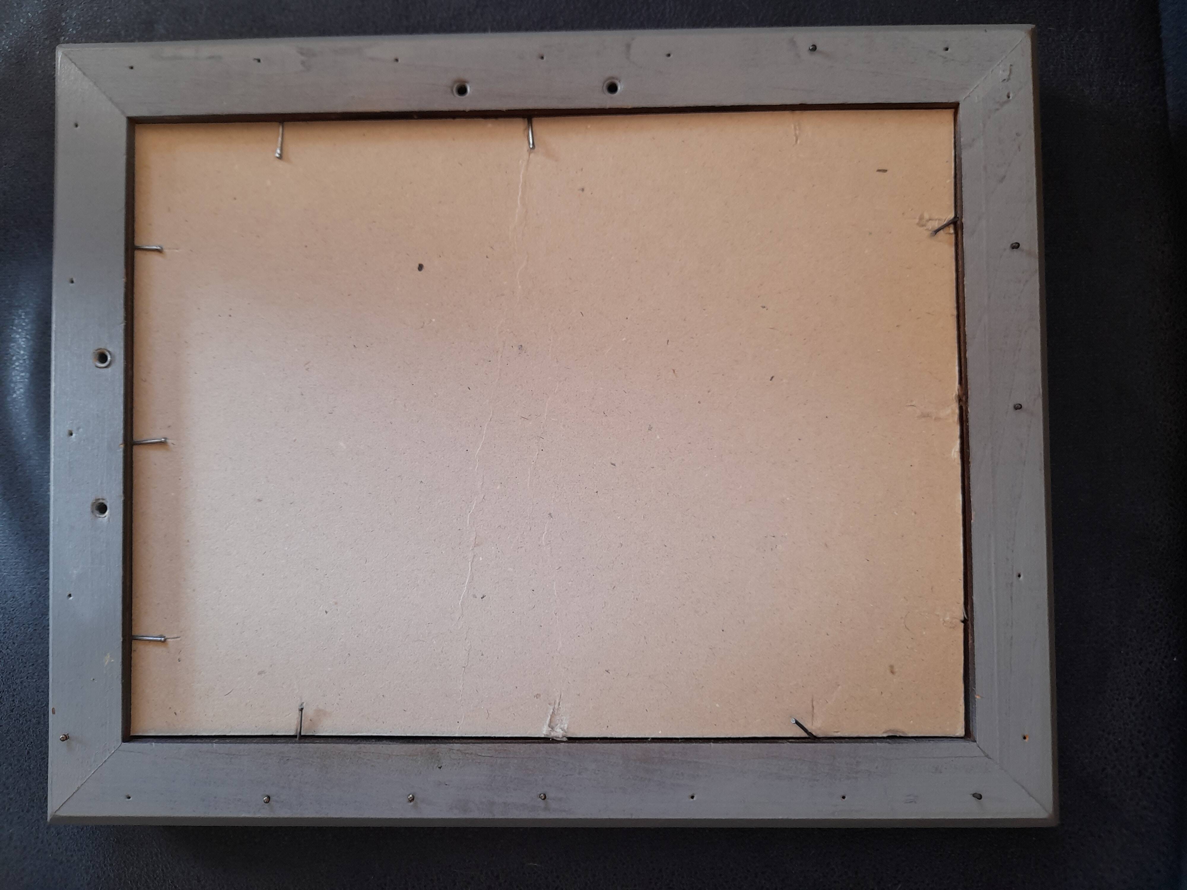 Antique frame with striated gilding