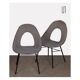 Suite de 2 chaises vintage, fabrication tchèque, 1960