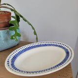 Badonviller porcelain dish with diamond pattern