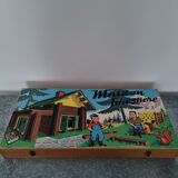 Vintage wooden construction game "The Forest House"