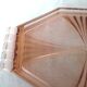 Art deco pink glass tray