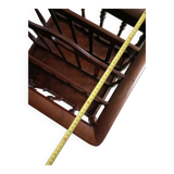 Magazine rack, mahogany vinyl rack, 19th century