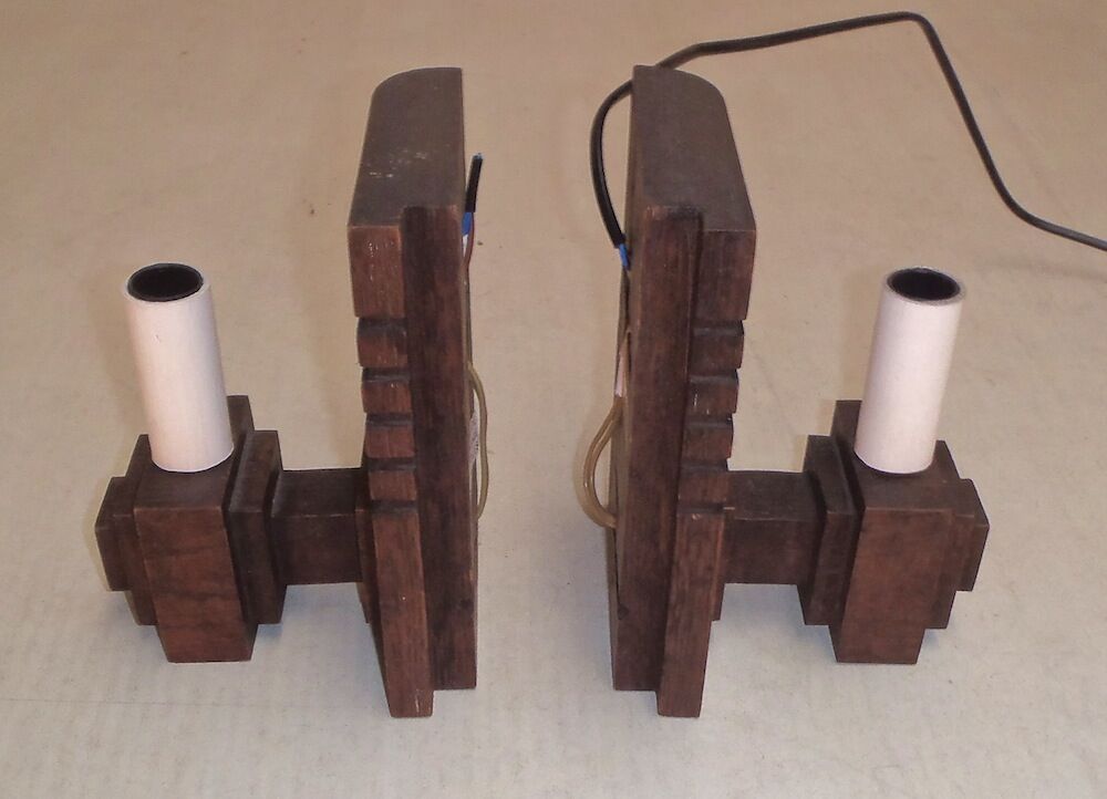 Pair of wall murals to light