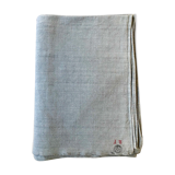 Old hemp harvest tablecloth tinted grey