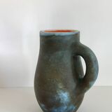 Blue ceramic pitcher Les 2 Potiers (Michelle and Jacques SERRES)