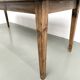 Beech farmhouse table, tapered legs, France, 1970s