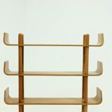 Large Birch Bookcase Shelving Unit by Willem Lutjens for Gouda Den Boer, 1953