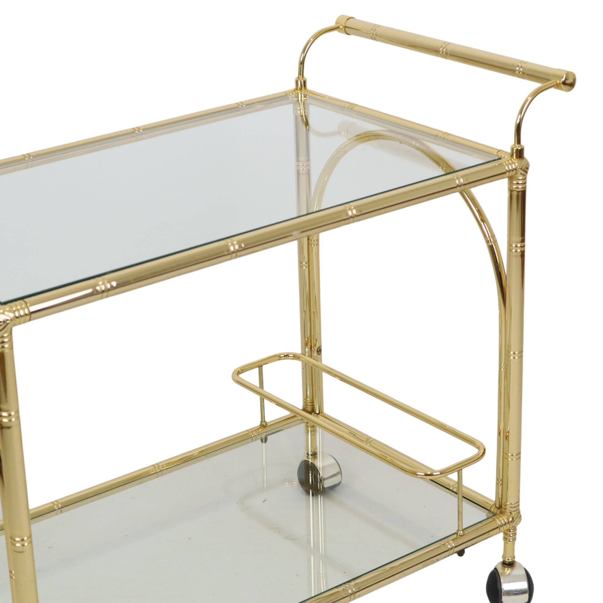 Hollywood Regency Trolley Bar Furniture Faux Bamboo Orsenigo Italy