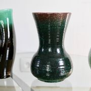 Set of 4 Accolay vases, signed ceramics, France, 1960s