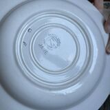 Lot of 8 Givors plates in antique earthenware.