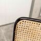 Pair of black Breuer b32 chairs and cannage