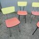4 chaises formica vintage