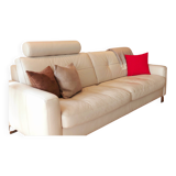 3/4 seater leather sofa + armchair – very good condition – value 3,261 euros