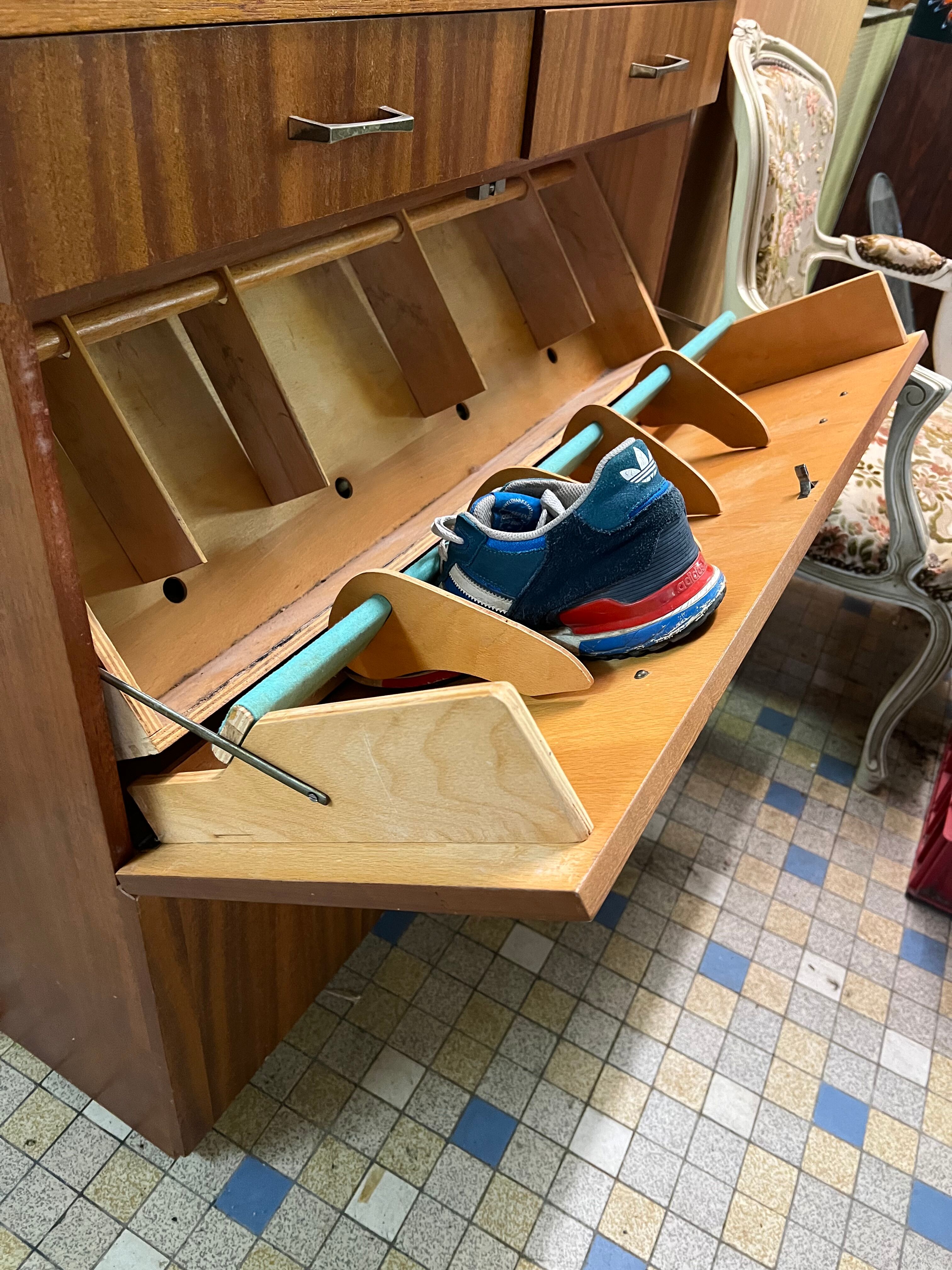 Vintage shoe cabinet