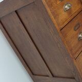 Vintage Dutch Oak Apothecary / Filing Cabinet, 1930s