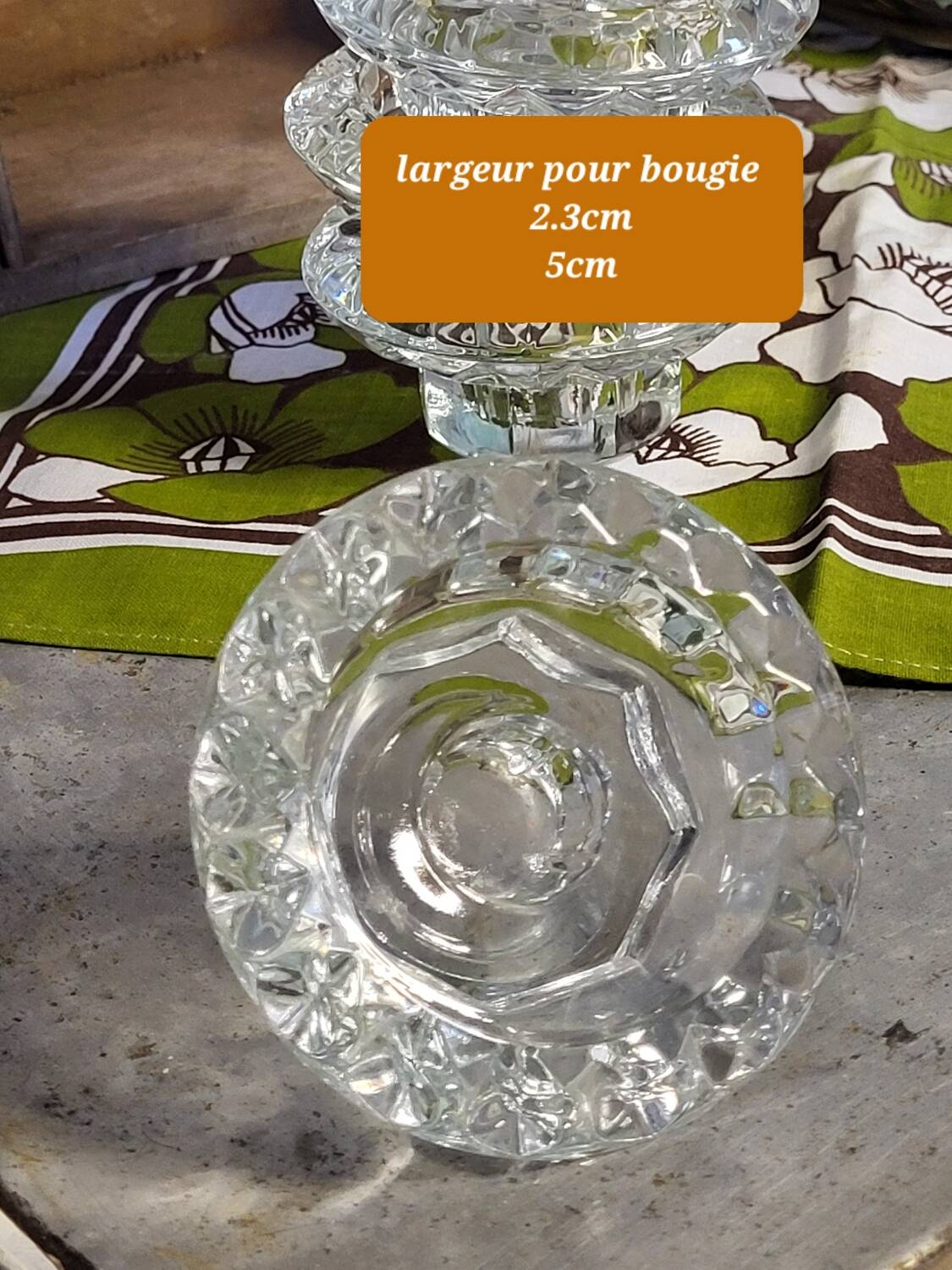 Glass candle holders