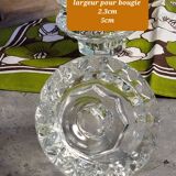 Glass candle holders