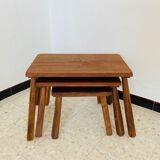Solid wood trundle table