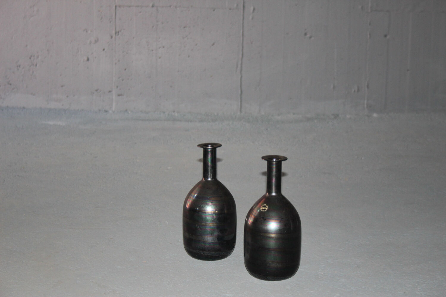 Pair of italian glass vases