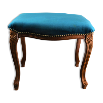 Velvet ottoman