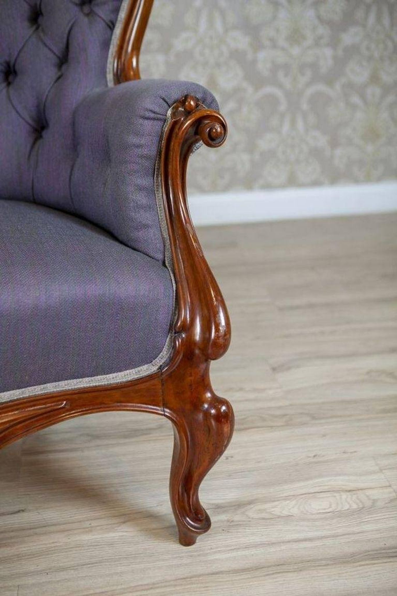 Rococo Revival Walnut Sofa, 1860